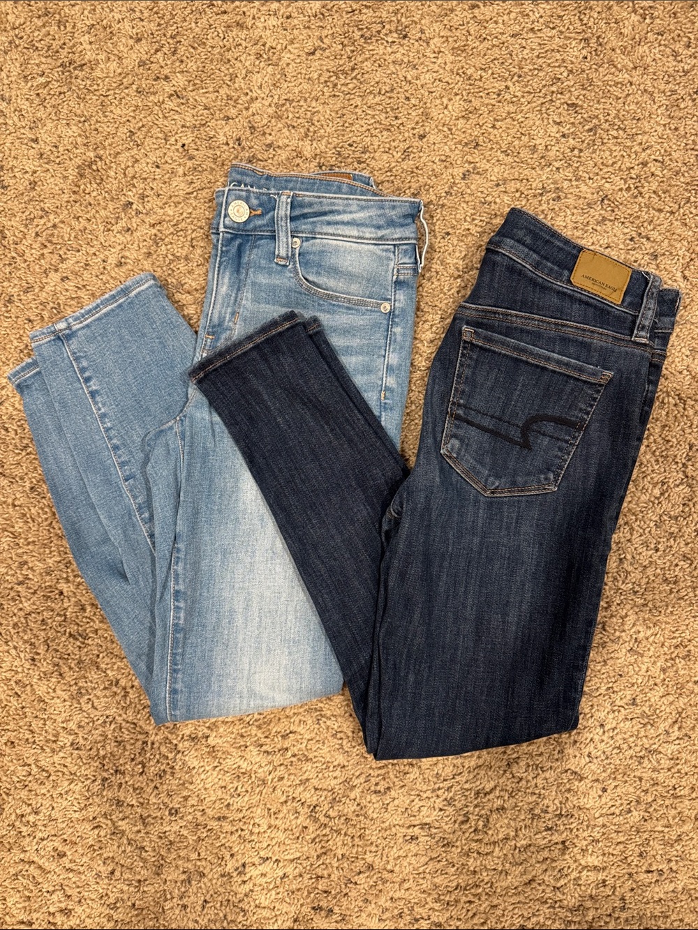 Bundle! American Eagle skinny jeans size 4